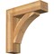 Ekena Millwork Thorton Block Rough Sawn Bracket w/ Offset Brace, Western Red Cedar, 8"W x 30"D x 30"H BKT0806X30X30THR05RWR - alternate 1